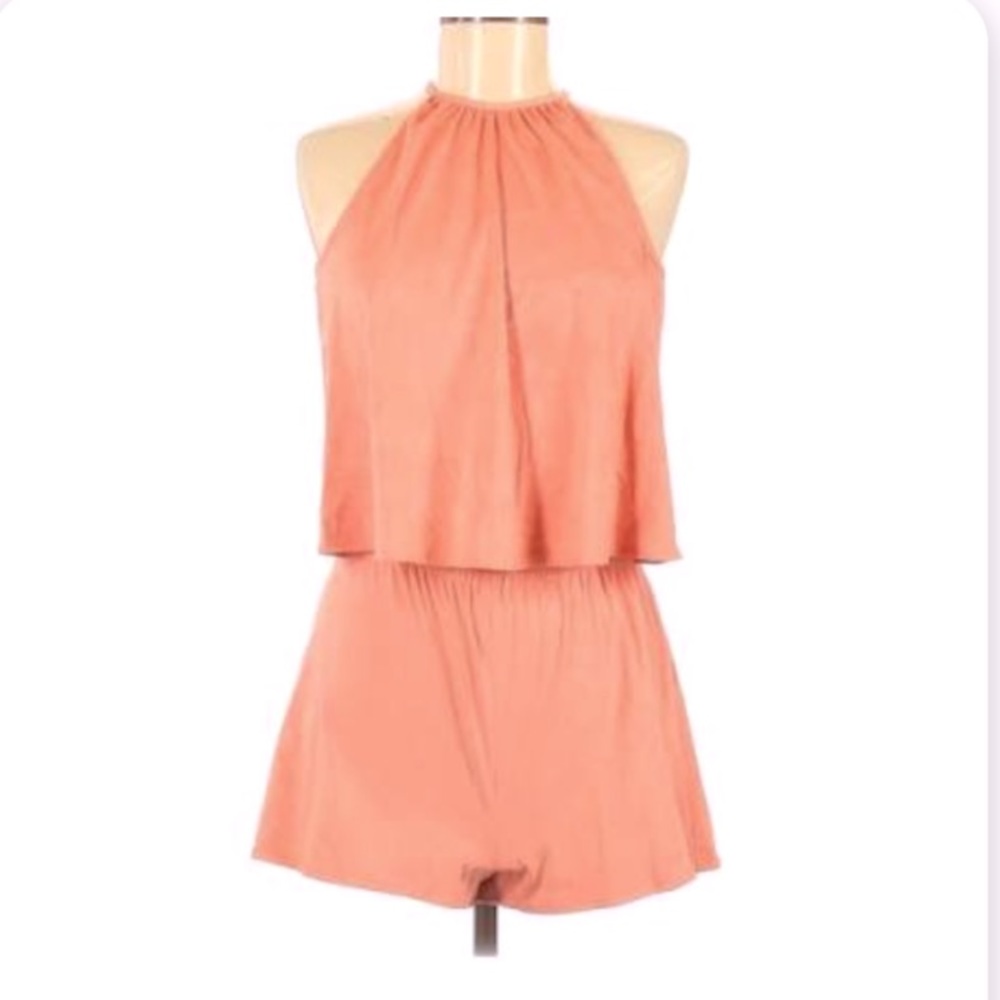 🌷NWT Pink Suede Romper🌷